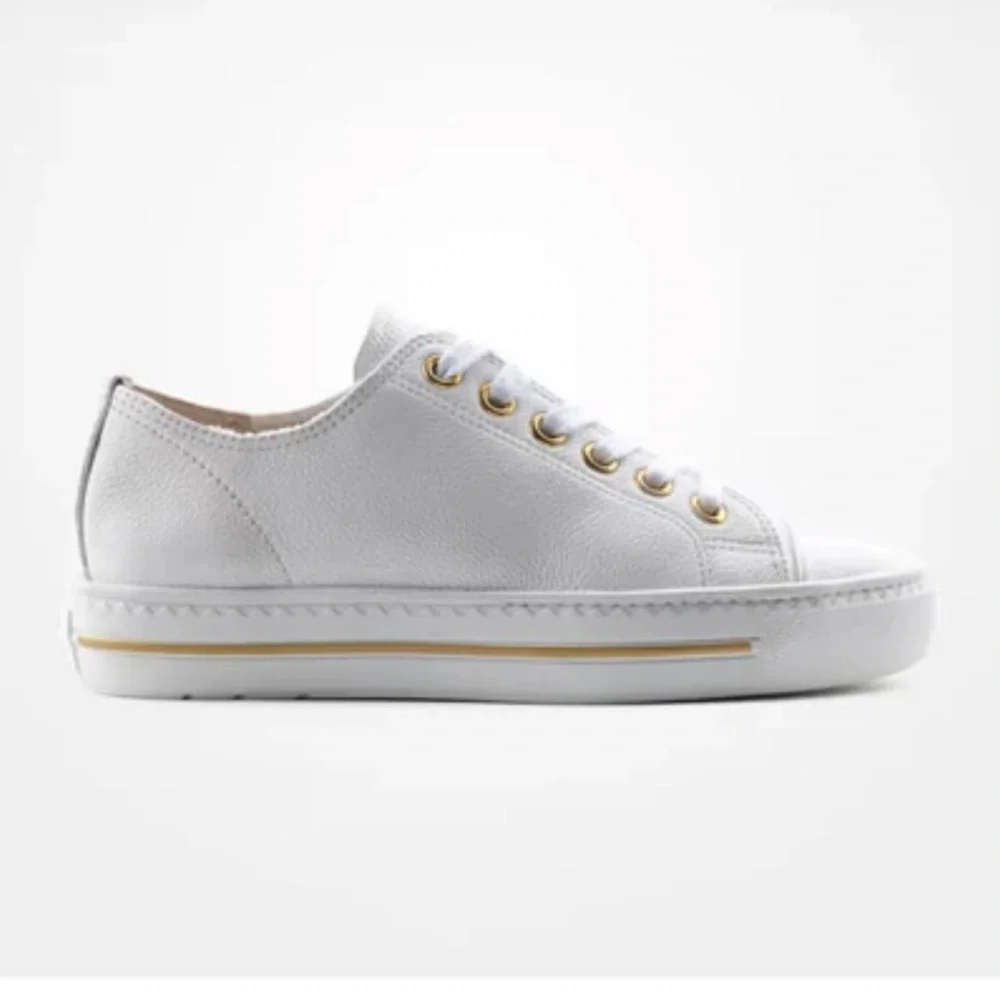 PAUL GREEN
White Women's White Sneakers with Gold Accents size Uk 3 US 5.5 NEW - Picture 6 of 17